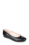 Patricia Green Palm Beach Scalloped Ballet Flat In Black