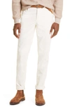 Brunello Cucinelli Fine Wale Cotton Corduroy Pants In Off White