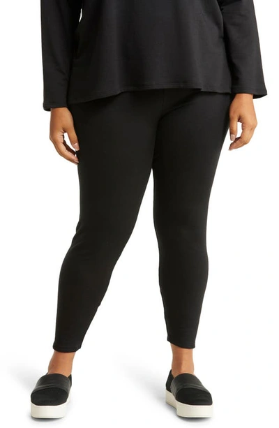 EILEEN FISHER HIGH WAIST ANKLE LEGGINGS