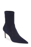 Stuart Weitzman Stuart 75 Sock Bootie In Nice Blue