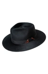 Bailey Trevel Wool Felt Fedora In Black