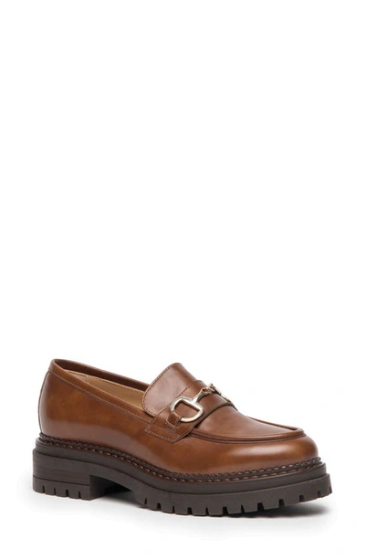 Nerogiardini Bit Platform Loafer In Cognac