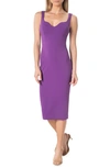 Dress The Population Sloane Sleeveless Sheath Dress In Violet