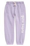 Palm Angels Kids' Overlogo Classic Joggers In Lilac