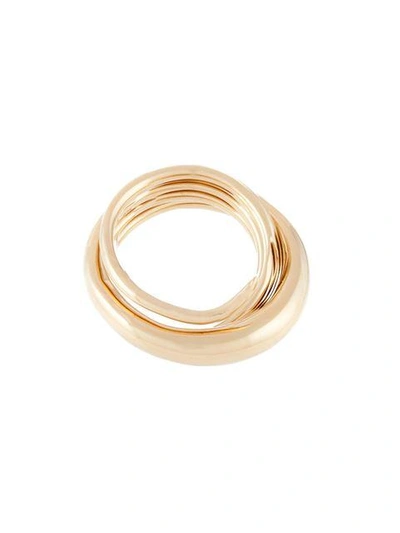 Charlotte Chesnais Gold Hurly Burly Ring In Metallic
