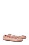 Tory Burch Minnie Travel Ballet Flat In Vintage Mauve