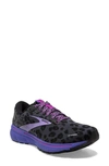 Brooks Ghost 14 Running Shoe In Ebony/ Black/ Purple