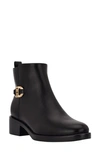 Tommy Hilfiger Imiera Faux Leather Ankle Boot In Black