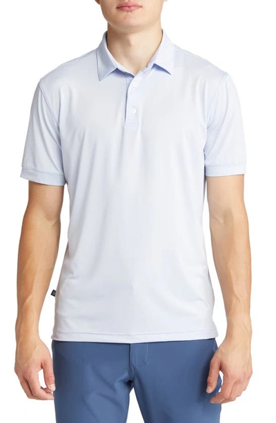 Mizzen + Main Versa Solid Performance Golf Polo In Light Blue Solid
