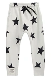 Nununu Kids' Star Baggy Pants In Ice Grey