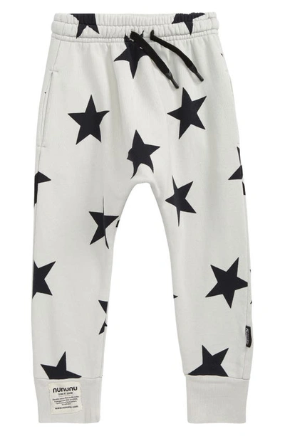 Nununu Star Baggy Pants In Ice Grey