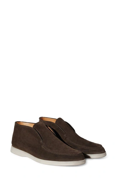 Loro Piana Suede Chukka Boot In H026 Chocolate