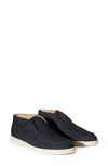 Loro Piana Open Walk Suede Ankle Boots In Caviar