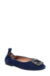 Linea Paolo Mina Flat In Navy