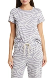 Ugg Perline Lounge T-shirt In Cloudy Grey Zebra