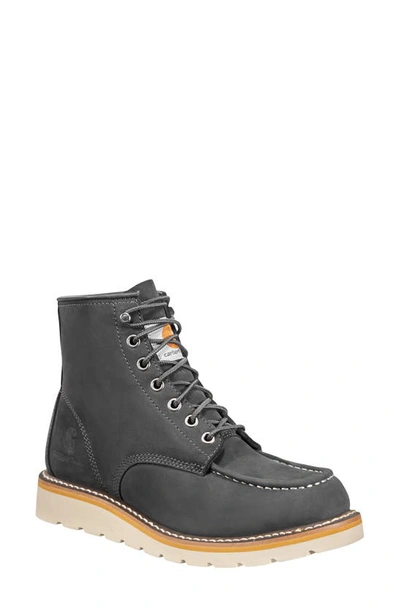 Carhartt Moc Wedge Boot In Dark Grey
