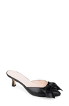 Patricia Green Malibu Kitten Heel Mule In Black