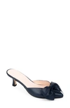 Patricia Green Malibu Kitten Heel Mule In Navy