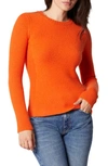 Equipment Ville Wool Crewneck Sweater In Orange Koi