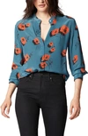 Equipment Bradner Printed Silk Button-front Shirt In Tapestry Multi