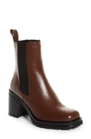 By Far Block-heel Ankle Boots In Sequoia