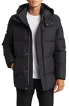 Moose Knuckles Mapleton Water Repellent Down Jacket In Black