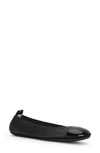 Yosi Samra Samantha Foldable Ballet Flat In Black/ Black