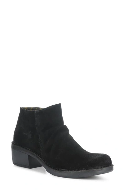 Fly London Merk Bootie In 005 Black Oil Suede