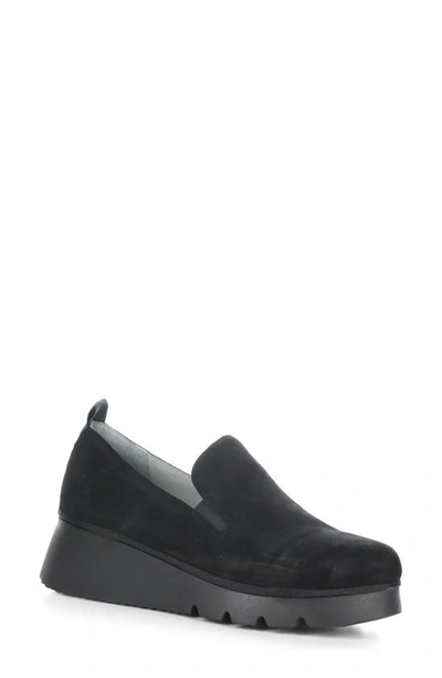 Fly London Pece Wedge Loafer In Black