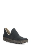 Asportuguesas Crus Quilted Slip-on Sneaker In Black Recycled Polyester