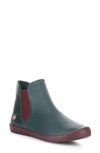 Fly London Itzi Chelsea Boot In Forest Green/ Bordeaux Leather