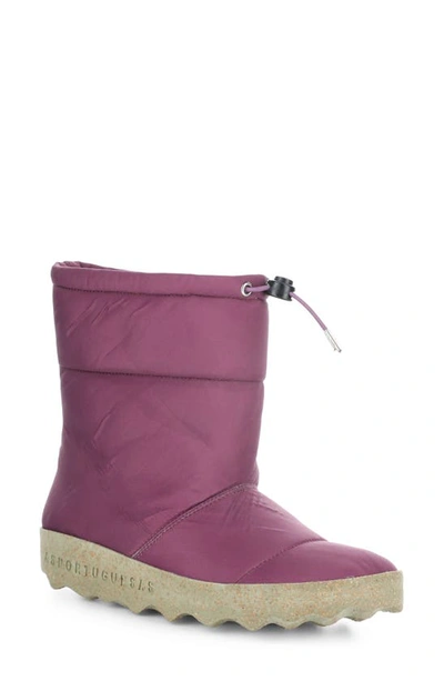 Fly London Cale Recycled Polyester Quilted Boot In Purple Recycled Polyester
