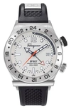 Ferragamo Men's 1927 Stainless Steel Matte Watch In Black / White