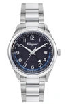 Ferragamo Men's  Timeless Stainless Steel Bracelet Watch In Steel