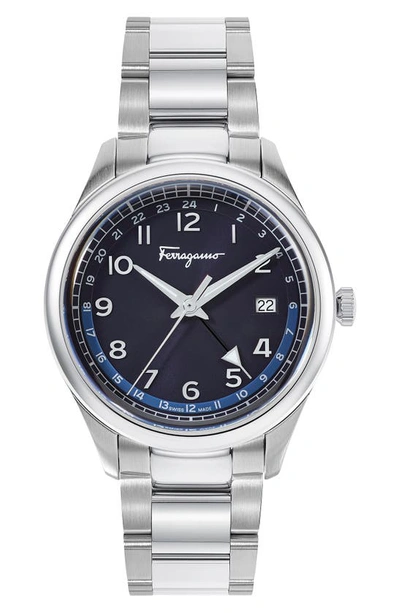 Ferragamo Men's  Timeless Stainless Steel Bracelet Watch In Steel