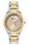 Ferragamo Timeless Watch, 40mm In Gold