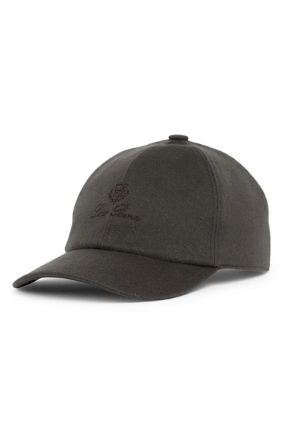 Loro Piana Logo-embroidered Storm System® Cashmere Baseball Cap In Green