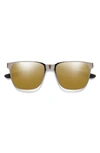Smith Lowdown 54mm Chromapop™ Polarized Square Sunglasses In Brushed Gunmetal / Bronze