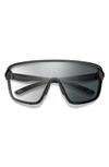Smith Bobcat Photochromic 135mm Chromapop™ Shield Sunglasses In Black / Photochromic Clear