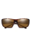Smith Guides Choice 63mm Chromapop™ Polarized Oversize Square Sunglasses In Matte Havana / Brown
