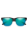 Smith Lowdown 56mm Chromapop Polarized Browline Sunglasses In Tortoise / Opal Mirror