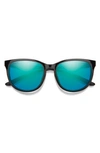 Smith Lake Shasta 56mm Chromapop™ Polarized Sunglasses In Black / Opal Mirror