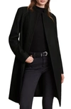 Allsaints Sidney Wool Blend Coat In Black