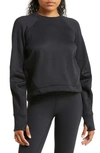Sweaty Betty Run Crewneck Performance Sweatshirt In Black