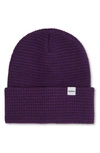 Druthers Organic Cotton Waffle Knit Beanie In Rp