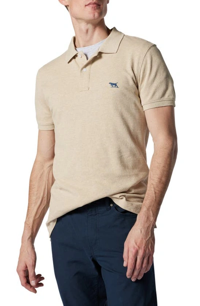 Rodd & Gunn Gunn Piqué Sports Fit Cotton Polo In Oat