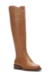 Vince Camuto Women's Alfella Knee-high Riding Boots Women's Shoes In Light Cognac