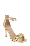 Bcbgeneration Isabel Ankle Strap Sandal In Platino
