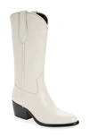 Rag & Bone Rb Calfskin Cowboy Boots In Antqwht Leather