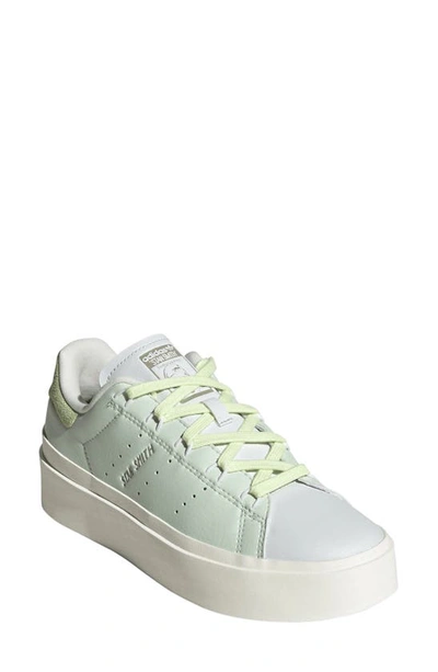 Adidas Originals Stan Smith Bonega Sneaker In Linen Green/ Linen Green/ Lime